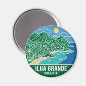 Ilha Grande Brasilien Magnet (Vorderseite/Rückseite)