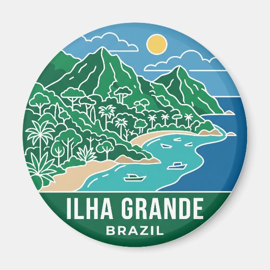 Ilha Grande Brasilien Magnet (Vorne)
