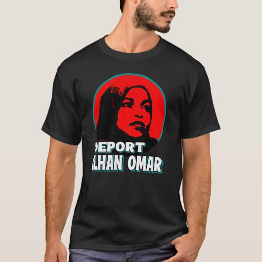 ILHAN OMAR ABSCHIEBEN T-Shirt (Vorderseite)