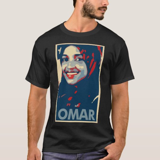 Ilhan Omar Plakat-politische Parodie T-Shirt (Vorderseite)