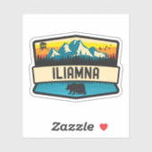 Iliamna, Alaska Aufkleber (Blatt)