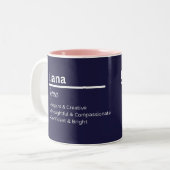 Iliana Personalisierter Name Kaffeetasse (Vorderseite Links)
