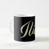 Ilias Name whitegold Tasse Teetasse Kaffeetasse (Vorderseite Links)