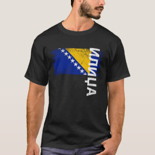 Ilidza Bosnien-Flagge für bosnische Männer Frauen T-Shirt