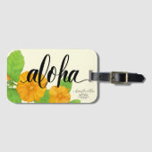 "Ilima Aloha Bag Tag Gepäckanhänger (Vorderseite (Horizontal))