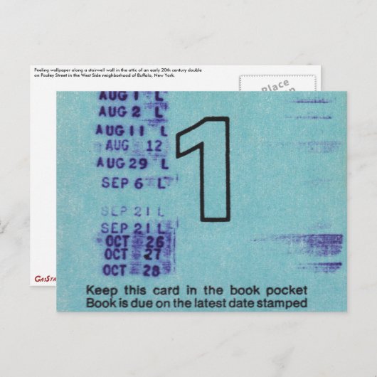Ilium Public Library Card Nr. 1 Postkarte (Vorne/Hinten)