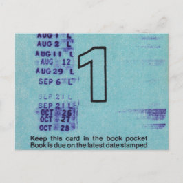 Ilium Public Library Card Nr. 1 Postkarte