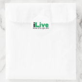 iLive Transplant Runder Aufkleber (Tasche)