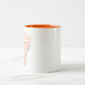 I'll Always Be Your Biggest Fan Basketball Bow Zweifarbige Tasse (Mittel)