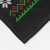 I'll Be Home For Christmas Baseball Funny Ugly Xma Fleecedecke (Ecke)