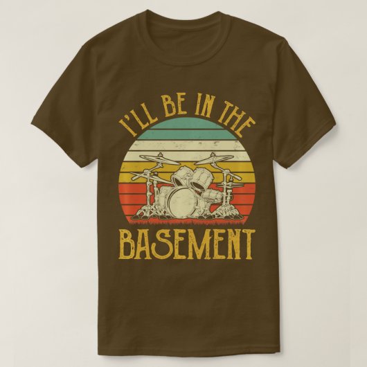 Ill be in Keller Drum Set Drummer P T-Shirt (Design vorne)