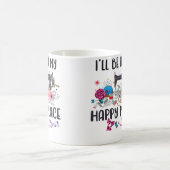 I'Ll Be In My Happy Place Sewing Machine Flower Qu Kaffeetasse (Mittel)