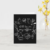I'll Be In My Office Funny Baking Home Baker Cooki Karte (Gelbe Blume)
