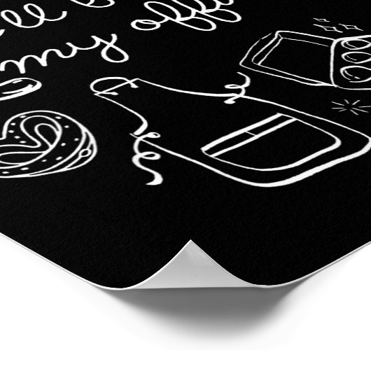 I'll Be In My Office Funny Baking Home Baker Cooki Poster (Ecke)