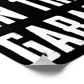 Ill Be In The Garage Funny Sarcastic Mechanic Work Poster (Ecke)