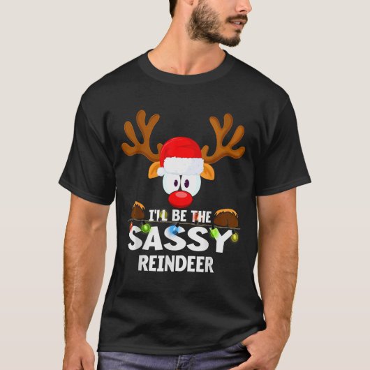 I'll Be The Sy Reindeer Christmas T-Shirt (Vorderseite)