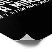 I'll Be There In A Minute, Funny Husband Wife Men Poster (Ecke)