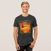 I'll bring the wine Sunset 2584 Tri-Blend Shirt (Vorderseite voll)