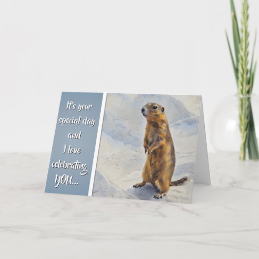 I'll Celebrate Anything - Birthday Card Karte (Vorderseite)