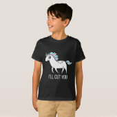 I'll Cut You! Funny Unicorn Humor T Shirt Gift (Vorne ganz)