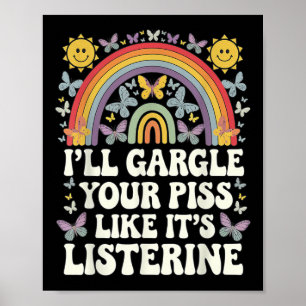 Ill Gargle Ihren Gefallen an seinem Listerine Funn Poster