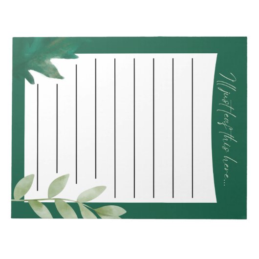 I'll Just Leaf This Here... Notepad Notizblock (Vorderseite)