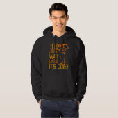 I'll Just Wait Until It's Quiet Scary Skeleton Te Hoodie (Vorne ganz)