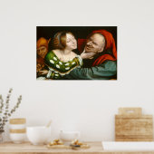 Ill Matched Lovers, Quentin Massys Fine Art Poster (Küche)