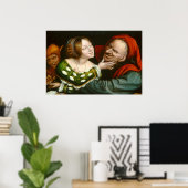 Ill Matched Lovers, Quentin Massys Fine Art Poster (Heimbüro)