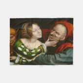 Ill-Matched Lovers (von Quentin Massys) Fleecedecke (Vorderseite (Horizontal))