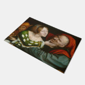 Ill-Matched Lovers (von Quentin Massys) Fußmatte (Schrägansicht)