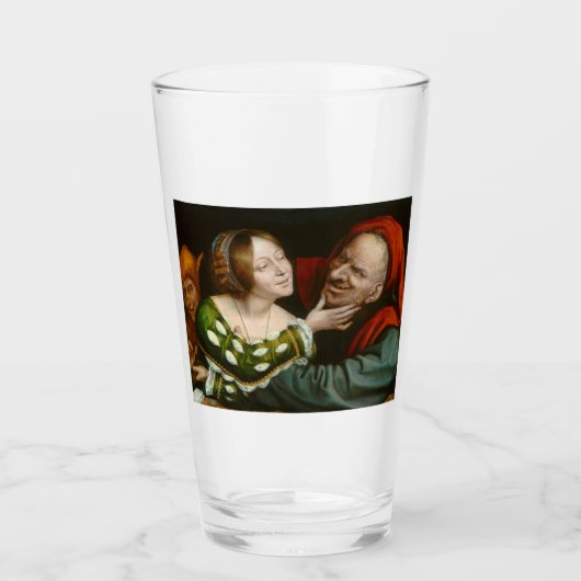 Ill-Matched Lovers (von Quentin Massys) Glas (Vorderseite)