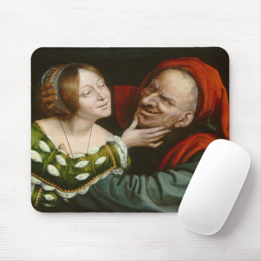 Ill-Matched Lovers (von Quentin Massys) Mousepad (Mit Mouse)