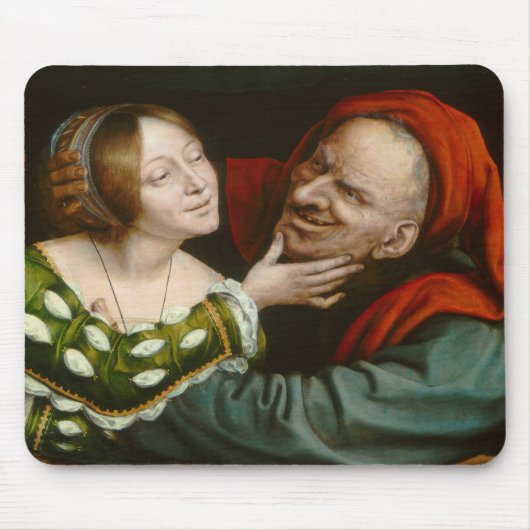 Ill-Matched Lovers (von Quentin Massys) Mousepad (Vorne)