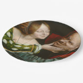 Ill-Matched Lovers (von Quentin Massys) Pappteller (Schrägansicht)