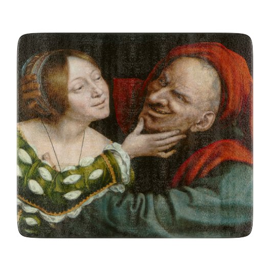 Ill-Matched Lovers (von Quentin Massys) Schneidebrett (Vorderseite)