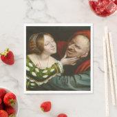 Ill-Matched Lovers (von Quentin Massys) Serviette (Beispiel)