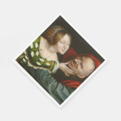 Ill-Matched Lovers (von Quentin Massys) Serviette (Ecke)