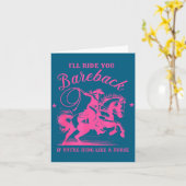 I'll Ride You Bareback If You're Hung Like A Horse Karte (Gelbe Blume)