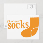 Ill rock your socks postkarte (Vorne/Hinten)