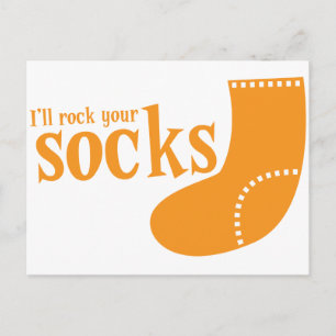 Ill rock your socks postkarte