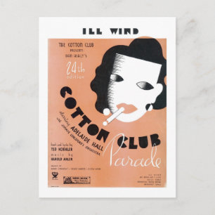 Ill Wind Cotton Club Parade Vintage Songbuchcover Postkarte