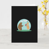 I'll With My Bear Hands Oh Deer Funny Creative Sty Karte (Gelbe Blume)