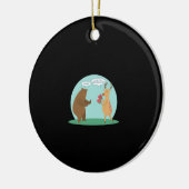 I'll With My Bear Hands Oh Deer Funny Creative Sty Keramik Ornament (Links)