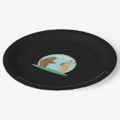 I'll With My Bear Hands Oh Deer Funny Creative Sty Pappteller (Schrägansicht)