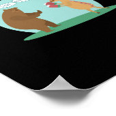 I'll With My Bear Hands Oh Deer Funny Creative Sty Poster (Ecke)