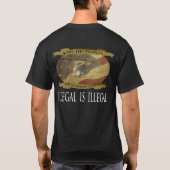 Illegal ist illegal T-Shirt (Rückseite)