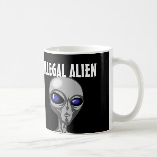 ILLEGALE ALIEN Kaffee-Tassen Kaffeetasse (Rechts)
