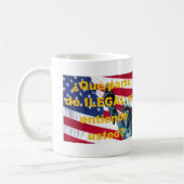 Illegale alien-Tasse Kaffeetasse (Links)