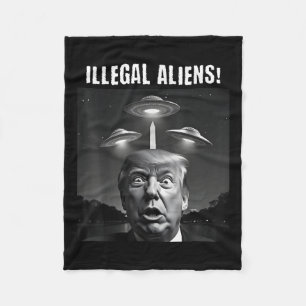 Illegale Außerirdischen. Trump Selfie, Alien und U Fleecedecke